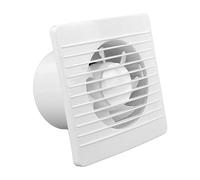 HEEPDD Ventilateur D'extraction de Salle de Bain 4 Pouces 18W 220V, Ventilateur de Ventilation Mural, Extracteur Silencieux de Plafond avec Plastique PP pour Serre, Grenier, Cuisine,