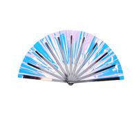 HEEPDD Ventilateur Manuel Vintage, Ventilateur Pliant Portable avec Matériau en PVC coloré, Idéal pour les Carnavals, les Festivals et les Mariages