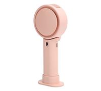 HEEPDD Ventilateur Portable Pale, Type-C 2000mAh Rose | Trois niveaux de débit d\'air réglables, moteur silencieux à faible puissance, mini corps de poche, déplacements quotidiens