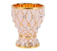 HEEPDD Verre à Vin Vintage, Tasse à Boire Décorative en Alliage de Zinc en Relief avec Surface Lisse, pour Bar, Fête à la Maison, Cocktail, café, Bière, Whisky (or)