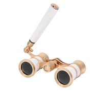 HEEPDD Verres d'opéra Télescope Binoculaire, Jumelles BAK-7 PROIS Trois Couleur 3X25 DRAMES Portable Les Voyages OPTIQUES pour Les Adultes Enfants Enfants Verres D'OPÉRA (White)