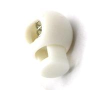 HEEPDD Verrouillage du Cordon de Ressort, Serrure en Plastique en Plastique à Aiguille à Tricot, Bouton d'artisanat à Coudre pour le Sac à Dos, Nan de Vêtements de Sport (WHITE)