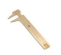 HEEPDD Vintage en Laiton Coulissant la Jauge de Gabarit Vernier Ruler de Mesure Outil de Mesure, Double échelle, pour l'Outil de des Quotidiennes (Double échelle 100 mm)