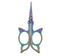 HEEPDD Vintage Rétro en Acier Inoxydable Sharp Pointe Papillon Motif Couture Ciseaux Ciseaux Artisanat DIY Outils pour La Broderie Artisanat Aiguille De Travail Art Travail[coloré] Ciseaux