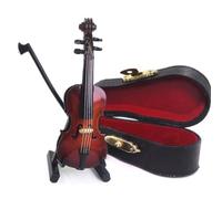 HEEPDD Violon Miniature à L'échelle 1:12 avec Archet de Support, Modèle en Bois de Bouleau fabriqué à la Main, Instrument de Maison de Poupée Réaliste pour Accessoire de Séance Photo (MINI)