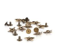 HEEPDD Vis Chicago de 14 Mm, Goujons à Rivets en Alliage de Zinc pour la Décoration de Vêtements, de Chaussures et de Sacs, Accessoires de Bricolage Idéaux, Finition Dorée (Alliage de zinc)