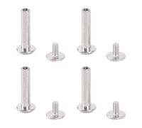 HEEPDD Vis de Liaison Post 100 Paires M2 Posts à Vis de Liaison, Rivets en Acier Inoxydable Meubles Boulons de Connecteur de Connecteur pour la Clôture de Réparation de Tampons (3 * 13 * 6 mm)