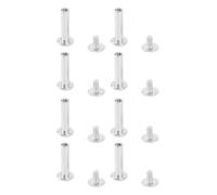 HEEPDD Vis de Liaison Poteau 100 Paires M2 Posts à Vis de Liaison, Rivets en Acier Inoxydable Meubles Boulons de Connecteur de Connecteur Post pour Construction de Clôture de Menuiserie du Bois Nan