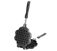 HEEPDD Waffle Fers de Gaufre Pane, Waffle Baking Pan de Boulangerie ou Outil de Pâtisserie Domestique Coulage à Gâteau de Gaufre Plateau de Pâtisse