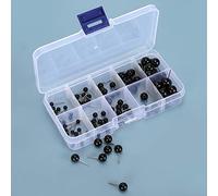 HEEPDD Yeux de Poupée 100 Pièces, pour Poupées à Monter Soi-même, Parfaits pour les Animaux en Peluche et les Ours en Peluche