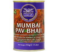Heera - Mumbai Pav Bhaji (mélange de légumes écrasés dans une sauce riche et épicée) - 450 g - Lot de 3