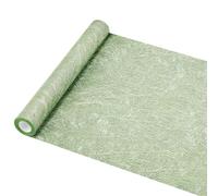 HEETA Chemin de table Vert, Sizoweb Ruban de table Moderne Découpable pour décoration de table, décoration de fête pour anniversaire, mariage, décoration festive, 5m x 30cm