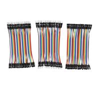 Heevhas 120PCS 40 Pin Jumper Wire Breadboard Ribbon Cables 10cm Male-Female