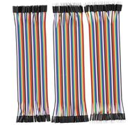 Heevhas 120PCS 40 Pin Jumper Wire Cable Breadboard Ribbon Cables 15cm/ 5.9 inch Female-Female Male-Female Male-Male Jumper Cable 24AWG Wire Jumpers for Arduino Breadboard DIY Project