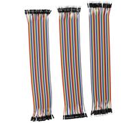 Heevhas 120PCS 40 Pin Jumper Wire Cable Breadboard Ribbon Cables 30cm/ 11,8 inch Female-Female Male-Female Male-Male Jumper Cable 24AWG Wire Jumpers for Arduino Breadboard DIY Project