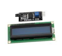 Heevhas 1602 16x2 Écran LCD En série Bouclier du module d'affichage Rétroéclairage bleu avec interface série du pilote IIC I2C Compatible avec Raspberry Pi