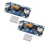 Heevhas 2PCS XL4015 DC-DC Démissionner Module convertisseur Buck 5A réglable 1,25-36V Module abaisseur Convertisseur Buck haute énergie 96% avec dissipateur thermique
