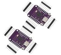 Heevhas 3.3V ESP32-S2 Mini V1.0.0 Module Basé sur ESP32-S2FN4R2 Tableau de développement Carte WiFi PSRAM 4 M Flash 2 M USB de Type C 240 MHz (2 pièces)