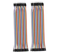 Heevhas 80PCS 40 Pin Jumper Wire Breadboard Ribbon Cables 15cm Male-Female
