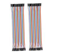 Heevhas 80PCS 40 Pin Jumper Wire Cable Breadboard Ribbon Cables 15cm Female-Female Jumper Cable 24AWG Wire Jumpers for Arduino Breadboard DIY Project