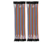 Heevhas 80PCS 40 Pin Jumper Wire Cable Breadboard Ribbon Cables 20cm Female-Female Jumper Cable 24AWG Wire Jumpers for Arduino Breadboard DIY Project