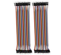 Heevhas 80PCS 40 Pin Jumper Wire Cable Breadboard Ribbon Cables 20cm Male-Male Jumper Cable 24AWG Wire Jumpers for Arduino Breadboard DIY Project