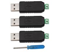 Heevhas Adaptateur convertisseur USB to 485 Serial Port Adapter Puce CH340 64 Bits pour Windows 7/8/ Vista/MacOS/Linux (3 pièces + 1 Tournevis)