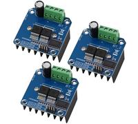 Heevhas BTS7960 43A Haute performance Module de commande de moteur pas à pas double CC Module de commande de moteur Carte de module de commande 5,5 V à 27 V pour voiture intelligente (3 pièces)