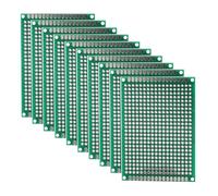 Heevhas Carte universelle double face Cartes PCB Circuit imprimé universel Carton perforé Carte PCB perforée 4x6 cm Kits de prototypes PCB (10 pièces)