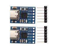 Heevhas CP2102 Type-C USB vers Module série TTL UART Carte de conversion série Adaptateur de conversion série 6 broches Téléchargeur STC (2 pièces)