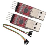 Heevhas CP2102 USB à TTL Module de convertisseur série UART Tableau de convertisseur USB UAR pour 3,3 V et 5V Téléchargement de STC avec câble de cavalier (2 pièces)