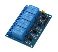 Heevhas DC 5V 4 canaux Module relais Bouclier de relais Carte de commande de relais avec optocoupleur Avec voyant lumineux