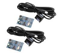 Heevhas DC 5V Capteur ultrasonique JSN-SR04T Module de mesure de distance par ultrasons Capteur de mesure de distance Module de télémétrie avec capteur étanche avec câble(2 pièces)