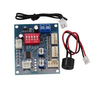 Heevhas DC12V 5A Module de ventilateur de contrôle de vitesse Contrôle de ventilateur autonome Thermostat à 4 fils avec buzzer et sonde Carte de module de contrôleur température de ventilateur PC