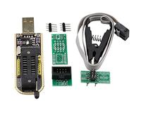Heevhas SOIC8 SOP8 puce flash IC Clips de test adaptateur de socket programmateur universel BIOS Clip + module de programmation USB CH341A série 24 25 EEPROM Flash BIOS USB