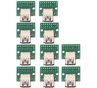 Heevhas USB3.0 Connecteur de type A vers DIP Adaptateur Module convertisseur 2,54 mm 9 broches Carte de dérivation Pour alimentation DIY (pièces)