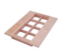 HEEZOU 1/12 Échelle des Poupées Non Peinées Cadre Fenêtre Fenêtre À Main Bouteaux en Bois Miniature Décoration Maison Decoration Project Projet