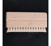 HEEZOU Brosse à poignée en bois pour clavier, tourne-disque CD, album, laine pour enlèvement propre pour machines de découpe de disques LP pour la fabrication d'archets