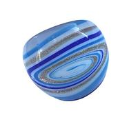 HEEZOU Fusions Culturelles Anneaux De Verre Floral Enveloppés Câble Verre Galaxyed