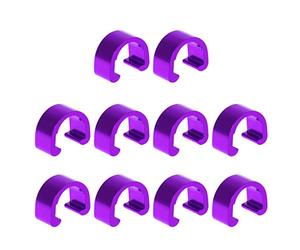 HEEZOU Lot de 10 clips en C pour vélo - Pour câble de frein - Guide de câble de frein - Repose-pieds - Housse ottomane