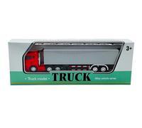 HEEZOU Modèle classique de camion conteneur en métal moulé sous pression de 20,5 cm - Détails réalistes - Figurine miniature de véhicule de transport - Modèle de camion pour l'affichage