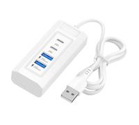 HEEZOU Station de charge USB C avec 2 ports USB et 2 ports de type C pour les écoles, les dortoirs et les activités de plein air