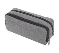 HEEZOU Trousse à crayons grande capacité en tissu Oxford avec plusieurs compartiments pour stylos, gommes, stylos, gris