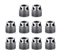 Hefddehy Lot de 10 pièces d'imprimante 3D pour extrudeuse 36 dents en acier inoxydable extrudeuse pour -10, -10S, S5, 3
