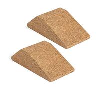 Hefddehy Lot de 2 blocs de cale en liège - Rampe antidérapante pour squat - Pour squat - Avec élévation du et du mollet, planche Slant Board