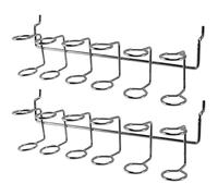 Hefddehy Lot de 2 supports de tournevis pour panneau perforé