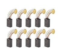 Hefddehy Lot de 5 paires de balais à charbon de moteur 13 mm x 8 mm x 5 mm universels pour outils électriques de rechange pour meuleuse d'