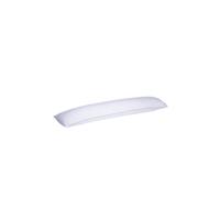 HEFEL Housse en jersey pour coussin latéral 35x160cm Blanc blanc