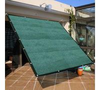 HEFJIAYCIQ 90% Vert Foncé Tissu D'ombrage, Protecteur D'intimité Durable Résistant Aux UV, Filet D'ombrage HDPE pour Extérieur pour Serre Patio Pergola,Vert,2x3m(6.6 * 9.8ft)
