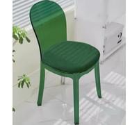 HEFJIAYCIQ Chaise De Salle À Manger en Cristal Transparent, Chaise De Restaurant Empilable du Milieu du Siècle, pour La Cuisine, La Décoration Intérieure, La Coiffeuse,Clear Olive Green,41x41x80cm